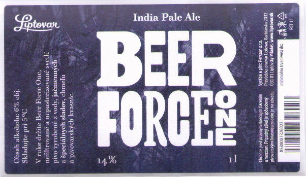 Liptovsky Mikulas - Liptovar - Beer Force One
