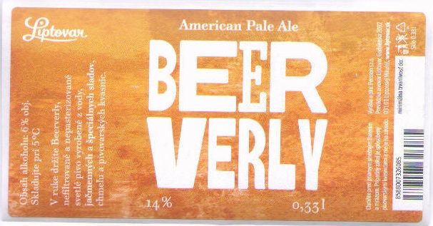 Liptovsky Mikulas - Liptovar - Beer Verly