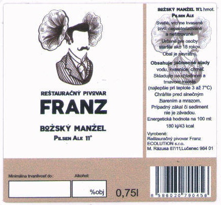 Lucenec - Franz - Bozsky manzel 0,75l