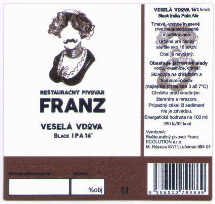 Lucenec - Franz - Vesela vdova 1l