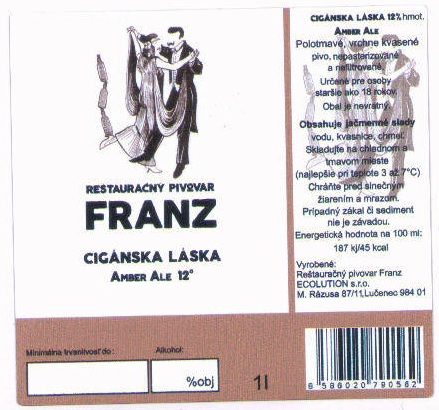Lucenec - Franz - Ciganska laska 1l