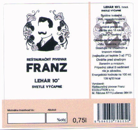 Lucenec - Franz - Lehar 0,75l
