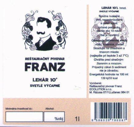 Lucenec - Franz - Lehar 1l