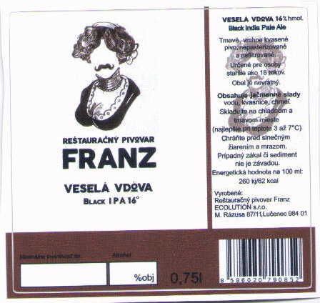 Lucenec - Franz - Vesela vdova 0,75l