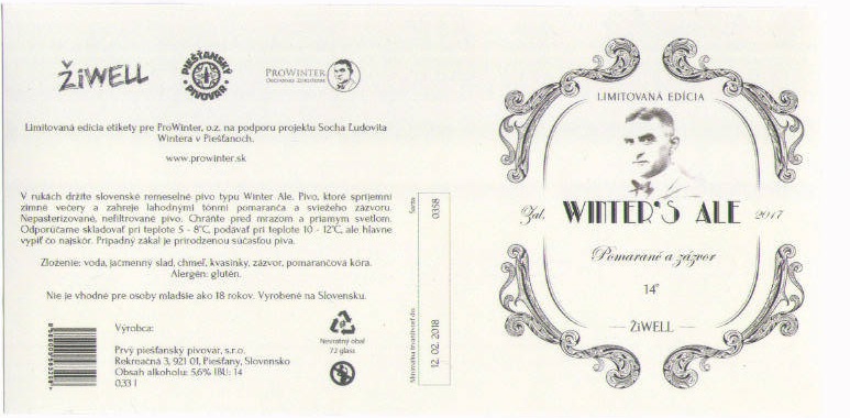 Piestany - Ziwell - Winters Ale - vacsia