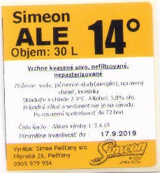 Piestany - Simeon - sudovka Ale 14 - 30L