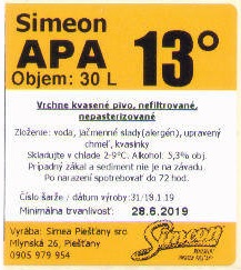 Piestany - Simeon - sudovka Apa 13 - 30L