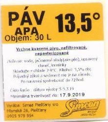 Piestany - Simeon - sudovka Pav Apa 13,5 - 30L