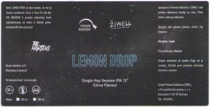 Radosina - Pivovar Radosina - Lemon Drop
