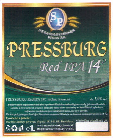 Bratislava - Starosloviensky - Red IPA 14