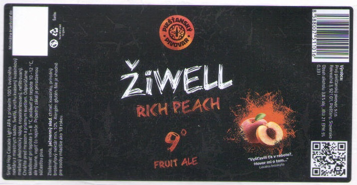 Piestany - Ziwell - Rich Peach biely obdlznik