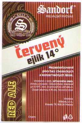 Prievaly   - Sandorf - Cerveny ejlik