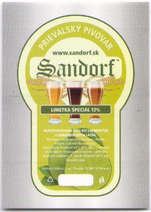 Prievaly      - Sandorf - Limetka special ostre rohy