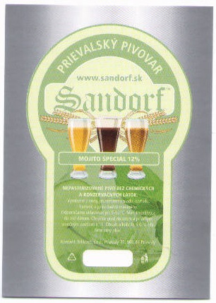 Prievaly      - Sandorf - Mojito special ostre rohy
