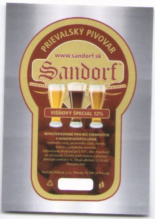 Prievaly      - Sandorf - Visnovy special ostre rohy