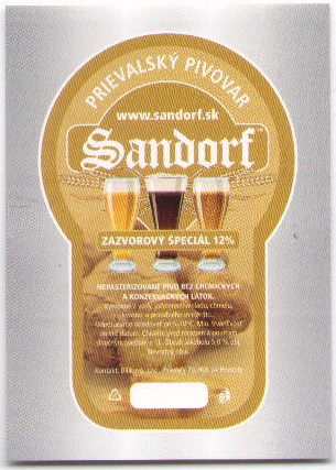 Prievaly      - Sandorf - Zazvorovy special ostre rohy