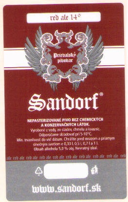 Prievaly    - Sandorf - Red Ale 14