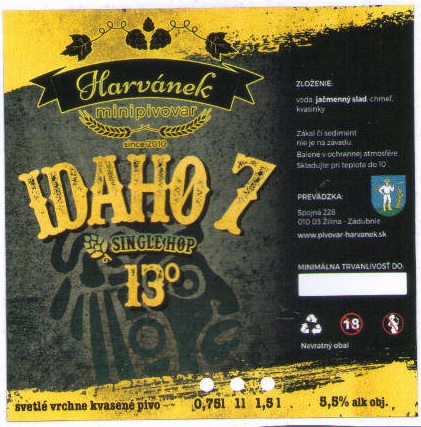 Zilina - Harvanek - Idaho