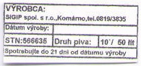 Komarno - Sigip - sudovka 10 50l