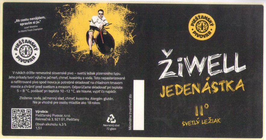 Piestany - Ziwell - Jedenastka 1,5l