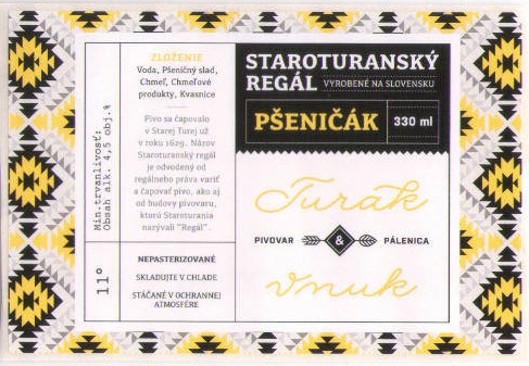 Stara Turak - Turak - Psenicak 330ml - text vycentrovany na spodok