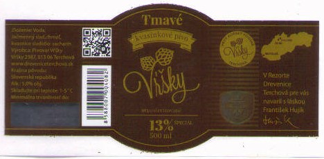 Terchova - Vrsky - Tmave 500ml QR kod
