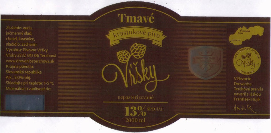 Terchova - Vrsky - Tmave 2000ml