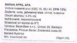  sudovka April Apa