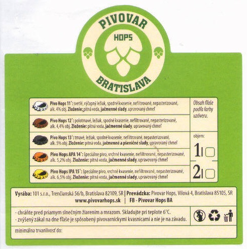 Bratislava - Hops - univerzalna 6,5% 2l