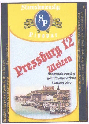 Bratislava - Starosloviensky - Pressburg 12 Weizen