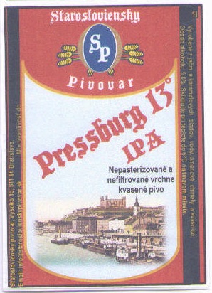 Bratislava - Starosloviensky - Pressburg 13 IPA
