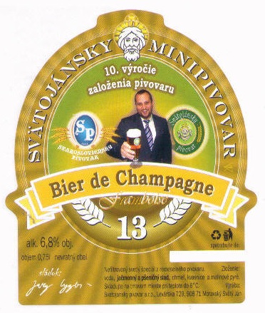 Moravsky Svaty Jan - Svatojansky pivovar - Bier de Champagne