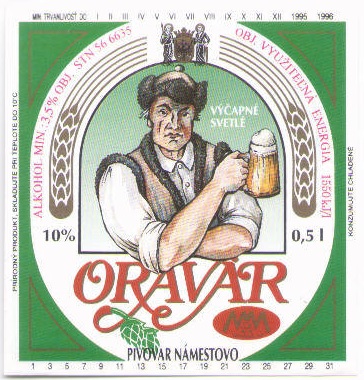 Namestovo - Oravar - Vycapne svetle - s nalepkou