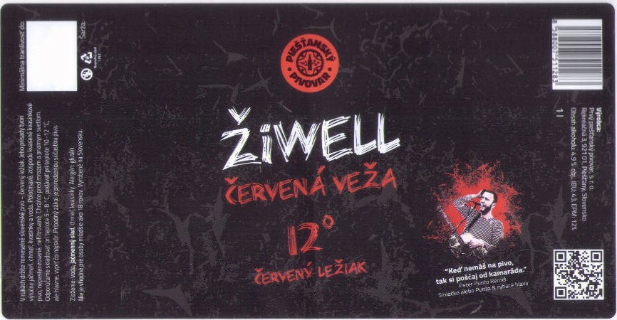 Piestany - Ziwell - Cervena veza 1l
