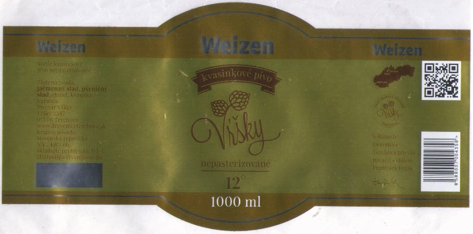 Terchova - Vrsky - Weizen 1000ml - QR kod