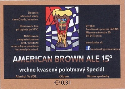 Trenčín - Lanius  - American Brown Ale 15° 2