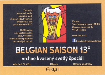 Trenčín - Lanius  - Belgian saison 13° 2