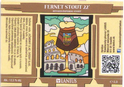 Trenčín - Lanius - Fernet Stout
