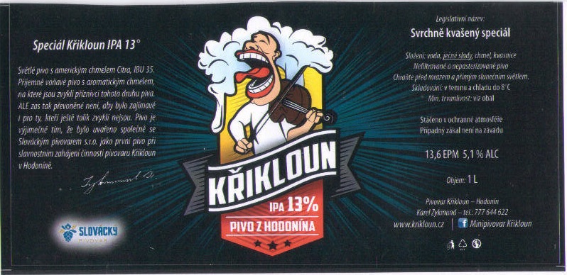 Special Krikloun IPA 13 1 L
