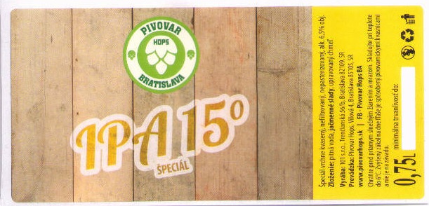 Bratislava - Hops - IPA 15