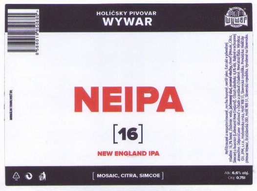 Holíč - Wywar - Neipa 3 - Mosaic, Citra, Simcoe