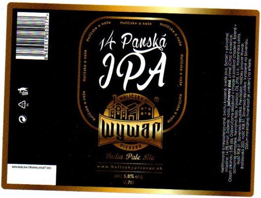 Holíč - Wywar - Panska IPA 8