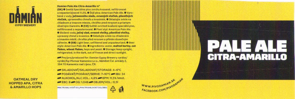 Pale Ale Citra-Amarillo